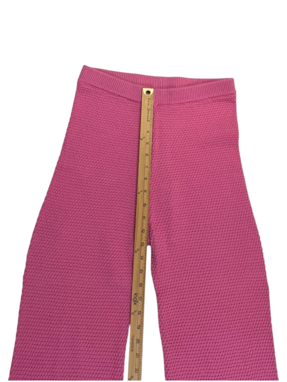 Free People Hailee Waffle Knit Lounge Set Pink Small 2 Piece
